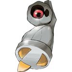  1_eye ambiguous_gender beldum claws ken_sugimori looking_at_viewer nintendo official_art pok&eacute;mon red_eyes shiny_pok&eacute;mon solo video_games 