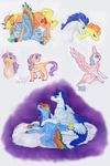  absurd_res applejack_(mlp) blonde_hair blue_feathers blue_fur blue_hair cutie_mark dawn22eagle earth_pony equine eyelashes eyes_closed fan_character feathered_wings feathers female feral flurry_heart_(mlp) friendship_is_magic fur green_eyes hair hat hi_res hooves horn horse male mammal multicolored_feathers multicolored_hair my_little_pony nude open_mouth orange_fur orange_hair pegasus pink_eyes pink_feathers pink_fur pony purple_hair rainbow_dash_(mlp) rainbow_feathers rainbow_hair simple_background smile soarin_(mlp) spitfire_(mlp) tongue traditional_media_(artwork) unicorn white_background white_fur wings wonderbolts_(mlp) yellow_fur young 