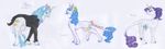  absurd_res blue_eyes blue_hair clothing cutie_mark dawn22eagle equine facial_hair fan_character fancypants_(mlp) female feral friendship_is_magic fur hair hi_res hooves horn horn_ring male mammal mustache my_little_pony purple_hair rarity_(mlp) simple_background smile standing traditional_media_(artwork) unicorn white_background white_fur 