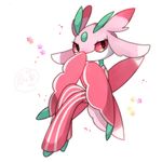  artist_name flower gen_7_pokemon highres lurantis no_humans orchid_mantis pink_eyes pokemon pokemon_(creature) praying_mantis simple_background solo white_background 