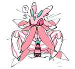  2016 ? blush censor_bar confusion female feral h33b looking_down lurantis male pussy spread_legs spreading 