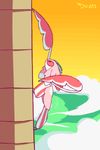  ambiguous_gender animated climbing diives low_res lurantis nintendo pink_eyes pok&eacute;mon solo video_games 