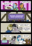  2016 black_hair blue_fur bobthedalek bow_tie clothed clothing comic costume cutie_mark dialogue duo earth_pony english_text equine female feral friendship_is_magic fur grey_fur hair horn horse male mammal multicolored_hair my_little_pony octavia_(mlp) pillow pony quibble_pants_(mlp) rainbow_dash_(mlp) suitcase text unicorn vinyl_scratch_(mlp) white_fur 