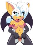  2016 anthro bat big_breasts breasts erect_nipples extraspecialzone female mammal nipple_bulge nipples pussy rouge_the_bat smile solo sonic_(series) 