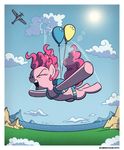  2016 aircraft airplane balloon equine female friendship_is_magic horse mammal my_little_pony pinkie_pie_(mlp) pony skydiving solo sun wandrevieira1994 