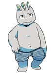  :| barefoot boxer_briefs clothing front_view hisashino looking_at_viewer machop male navel nintendo pok&eacute;mon slightly_chubby solo standing underwear underwear_pull video_games 