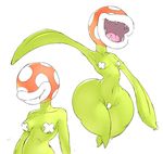  armpits breasts conventional_censoring female flora_fauna ikiki mario_bros nintendo piranha_plant plant video_games wide_hips 