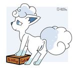  2016 alolan_vulpix anus blue_eyes blush butt c1-11131 canine female feral fox fur looking_at_viewer looking_back mammal multi_tail nintendo nude pok&eacute;mon presenting presenting_hindquarters pussy raised_tail rear_view smile solo video_games vulpix white_fur 