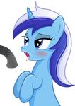  2016 absurd_res alpha_channel animal_genitalia animal_penis blue_eyes blue_fur blush colgate_(mlp) cum cum_in_mouth cum_inside equine equine_penis erection female feral friendship_is_magic fur hair hi_res horn mammal multicolored_hair my_little_pony open_mouth penis rainbownspeedash simple_background solo transparent_background two_tone_hair unicorn 