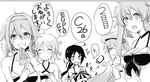  6+girls bikini closed_eyes comic food greyscale grin hairband harusame_(kantai_collection) hat holding holding_food kantai_collection kazuhito_(1245ss) long_hair low_ponytail monochrome multiple_girls murasame_(kantai_collection) open_mouth popsicle sailor_hat samidare_(kantai_collection) shiratsuyu_(kantai_collection) short_hair side_ponytail smile surprised suzukaze_(kantai_collection) swimsuit translation_request twintails umikaze_(kantai_collection) watermelon_bar wide-eyed yuri 