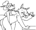  anthro betty_(weaver) blush canine caprine disney female from_behind_position grin leash male male/female mammal penetration predator/prey remmy_cormo sex sheep the_weaver wolf zootopia 