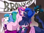  anthro banner breasts bronycon bronypanda butt changeling clothing cosplay equine feet female female/female fondling foot_fetish french_kissing friendship_is_magic grope group group_sex horn horse kissing licking mammal my_little_pony nipples open_mouth pony princess_cadance_(mlp) princess_celestia_(mlp) princess_luna_(mlp) queen_chrysalis_(mlp) sex tongue tongue_out undressing winged_unicorn wings 