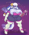  2017 anthro areola_slip big_breasts bodysuit breasts bulge clothed clothing dickgirl hi_res huge_breasts implied_transformation intersex lagomorph mammal naoki_(snao) penis_outline rabbit rouge_outfit rouge_the_bat skinsuit slightly_chubby snao solo sonic_(series) thick_thighs thigh_boots tight_clothing wings 