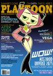  alien bikini breasts cheesecake clothing dessert dltoon food green_eyes hair machine my_life_as_a_teenage_robot pink_hair pinup playboy pose robot swimsuit vega 