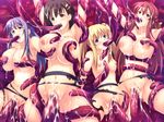  4girls blush breasts censored cum cum_in_pussy cum_on_body cum_on_breasts cum_on_hair devil-seal hanshoku_gakuen hazabana_haruno igarashi_yuki inumori_papiko kusakabe_ayame large_breasts multiple_girls nipples pussy rape sex small_breasts softhouse-seal tentacle torn_clothes tsubomi_yuzuka 