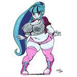  big_breasts breasts clothed clothing equestria_girls female human humanized kevinsano looking_at_viewer mammal my_little_pony nipples skimpy slightly_chubby sonata_dusk_(eg) thick_thighs wide_hips 
