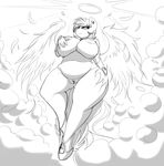  2016 angel anthro areola big_breasts breasts equine fan_character female halo horse mammal my_little_pony nipples nude piercing pony pussy replica_(artist) reppy solo wings 