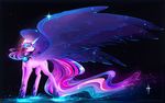 blue_feathers cutie_mark equine feathered_wings feathers female feral friendship_is_magic hair horn horse koveliana long_hair looking_back mammal multicolored_hair my_little_pony nude solo standing tagme twilight_sparkle_(mlp) winged_unicorn wings 