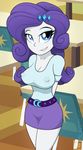  big_breasts breasts burstfire clothing equestria_girls female human humanized looking_at_viewer mammal my_little_pony rarity_(eg) solo tight_clothing 