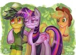  2016 applejack_(mlp) clothed clothing daring_do_(mlp) earth_pony equine female friendship_is_magic green_eyes group horn horse jowybean mammal my_little_pony pegasus pony red_eyes twilight_sparkle_(mlp) winged_unicorn wings 