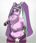  aria_blaze_(eg) big_breasts breasts clothed clothing equestria_girls female huge_breasts human humanized looking_at_viewer mammal moronsonofboron my_little_pony nipple_suck nipples solo sucking topless 