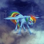  blue_feathers blue_fur cutie_mark equine feathered_wings feathers female feral friendship_is_magic fur gor1ck hair hooves mammal messy_hair multicolored_hair my_little_pony nude pegasus pink_eyes rainbow_dash_(mlp) rainbow_hair rainow_dash solo standing wings 