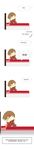  absurdres blush_stickers brown_footwear brown_hair closed_eyes comic highres knees_to_chest korean long_image recette_lemongrass recettear speech_bubble tall_image translation_request trembling 