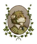  anthro clothed clothing diesel_wiesel fur hair male mammal marten mustelid necktie simple_background solo 