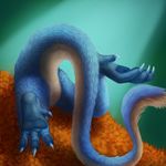  2015 4_toes ambiguous_gender autumn bent_legs big_claws blue_fur blue_pawpads blue_skin butt claws cyan_background darou digital_media_(artwork) digital_painting_(artwork) diving featureless_crotch fluffy fur humor hybrid icon komodo_dragon lauralien leaf_pile leaves legs_up lizard long_tail low_res mammal mongoose monitor_lizard multicolored_fur pawpads paws reptile scalie shaded sharp_claws simple_background soft_shading solo spotlight tail_tuft tan_fur thick_tail toes tuft two_tone_fur 