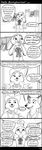  anthro canine clothed clothing comic dialogue disney english_text female fox hi_res hyenatig_(artist) judy_hopps lagomorph long_ears male mammal monochrome rabbit simple_background speech_bubble text zootopia 