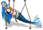  aquarius_(fairy_tail) ball_gag blue_hair blush bondage fairy_tail 