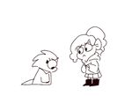  alphys animated anthro boots child clothed clothing cub cute dinosaur duo eye_contact eyes_closed feels fish footwear fully_clothed hug line_art low_res marine monochrome mudkipful sad simple_background undertale undyne video_games white_background young 