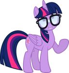  cutie_mark equine eyewear feathered_wings feathers female feral friendship_is_magic fur glasses hair horn horse mammal multicolored_hair my_little_pony pony purple_eyes purple_fur purple_hair slb94 twilight_sparkle_(mlp) unicorn winged_unicorn wings 