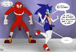  balls big_penis bit_butt blue_penis clothing cum eyeshadow girly glory_hole knuckles_the_echidna legwear makeup male male/male penis pranky red_balls red_penis sonic_(series) sonic_the_hedgehog stockings story story_in_description 