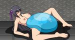  1girl animated animated_gif blush held_down monster rape shinobi_girl slime vaginal 