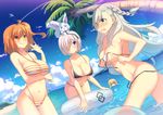  :o ahoge animal animal_on_head arched_back artoria_pendragon_(all) ball bare_arms beach beachball bent_over bikini black_bikini blonde_hair blue_sky blush braid breast_hold breasts brilliant_summer closed_mouth cloud cloudy_sky condensation_trail covering covering_breasts covering_mouth cowboy_shot craytm day dutch_angle eyes_visible_through_hair fate/grand_order fate_(series) fou_(fate/grand_order) fujimaru_ritsuka_(female) grey_hair hair_over_one_eye halterneck highleg highleg_bikini innertube large_breasts lens_flare long_hair looking_at_viewer mash_kyrielight mouth_hold multiple_girls navel nude ocean olga_marie_animusphere on_head one_side_up open_mouth orange_hair outdoors palm_tree partially_submerged profile saber shore short_hair side_braid silver_hair single_braid sky smile sparkle standing stomach string_bikini striped striped_bikini summer swimsuit thigh_gap tree underboob untied untied_bikini wading wardrobe_malfunction white_bikini yellow_eyes 
