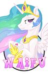  &lt;3 &lt;3_eyes 2016 blush crown english_text equine female friendship_is_magic gold_(metal) hair hobbes_maxwell horn horse jewelry looking_at_viewer mammal my_little_pony necklace paper princess_celestia_(mlp) text waifu winged_unicorn wings 