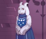 2016 boss_monster caprine clothed clothing female fur game_(disambiguation) goat horn mammal monster red_eyes solo toriel undertale video_games white_fur 