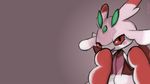  1080p 16:9 2016 anthro arthropod blush female ironscrewy looking_at_viewer lurantis nintendo open_mouth pok&eacute;mon red_eyes simple_background solo suggestive tongue tongue_out video_games 