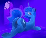  2016 animal_genitalia animal_pussy anus braddo butt cutie_mark equine equine_pussy eyelashes female feral friendship_is_magic hooves horn looking_at_viewer mammal my_little_pony princess_luna_(mlp) pussy solo underhoof 