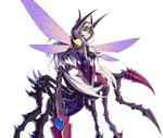  bloodline insect_girl ivy_(bloodline) non-web_source silver_hair spider_girl transparent_background 