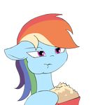  2016 alpha_channel animated chewing earth_pony eating equine female food friendship_is_magic hair half-closed_eyes horse kanashiipanda mammal multicolored_hair my_little_pony pony popcorn rainbow_dash_(mlp) rainbow_hair simple_background solo transparent_background 
