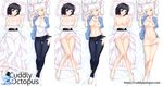  animal_ears bare_legs bare_shoulders belt black_hair black_hanekawa breasts cat_ears cleavage dakimakura denim dress dual_persona hanekawa_tsubasa highres jeans large_breasts legs monogatari_(series) multiple_girls multiple_views navel nipples open_mouth panties pants purple_eyes pussy pussy_juice ribbon_trim short_hair slit_pupils smile sunshine_(5010127) thigh_gap underwear watermark white_dress white_hair yellow_eyes 