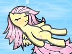  bubble equine eyes_closed female floating fluttershy_(mlp) friendship_is_magic fur hair horse mammal my_little_pony pegasus pink_hair pony solo t.f.a.n.c.s. water wings yellow_fur 