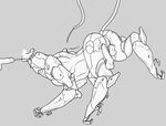  ass crying_wolf cum cum_in_pussy metal_gear_solid_4 monochrome penis vaginal 