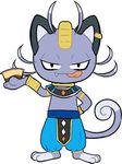  alolan_meowth ambiguous_gender bracelet clothing ear_piercing fangs half-closed_eyes jewelry loincloth necklace nintendo pantaloons piercing pok&eacute;mon pudding_cup purple_body simple_background tongue tongue_out video_games white_background yajuu 