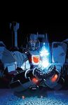  alex_milne autobot cannon flower glowing hologram insignia machinery mecha megatron megatron_(idw) no_humans official_art red_eyes robot sad science_fiction solo the_transformers_(idw) transformers 