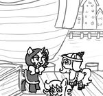 bow clothing cub cutie_mark earth_pony emerald_jewel(colt_quest) equine fan_character feathers female ficficponyfic hat horn horse joyride(colt_quest) male mammal my_little_pony pony ruby_rouge(colt_quest) unicorn young 