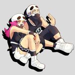  1girl bad_id bad_pixiv_id bandana bandana_over_mouth commentary_request highres pokemon pokemon_(game) pokemon_sm sashimi_(mikumikugiri0610) team_skull team_skull_grunt 