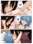  blue_hair comic couple fairy_tail rusky 